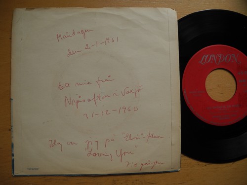 MELINA MERCOURI Never On Sunday - Les Enfants du Pirée 45 7 sing 1960 Denmark EX - Foto 2 di 2