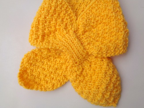 Kids Ascot Scarf Hand Knit Soft Neck Warmer Small Bow Scarf Girls Boys Child - Picture 18 of 21