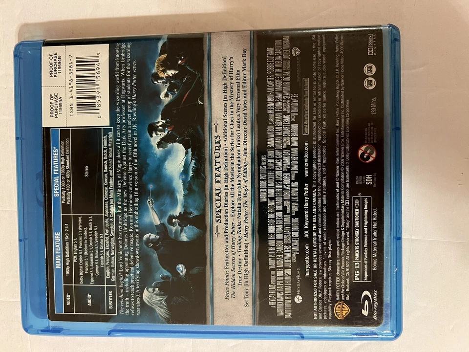 Harry Potter and the Order of the Phoenix (Blu-ray Disc, 2007) - Image 3 of 4