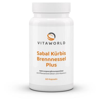 Vita World Sabal-Kürbis-Brennnessel Plus | vegan | 60 Kapseln