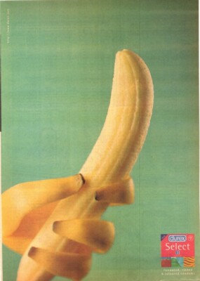 (VBKA) WERBUNG 11X8'' DUREX SELECT 3 KONDOME