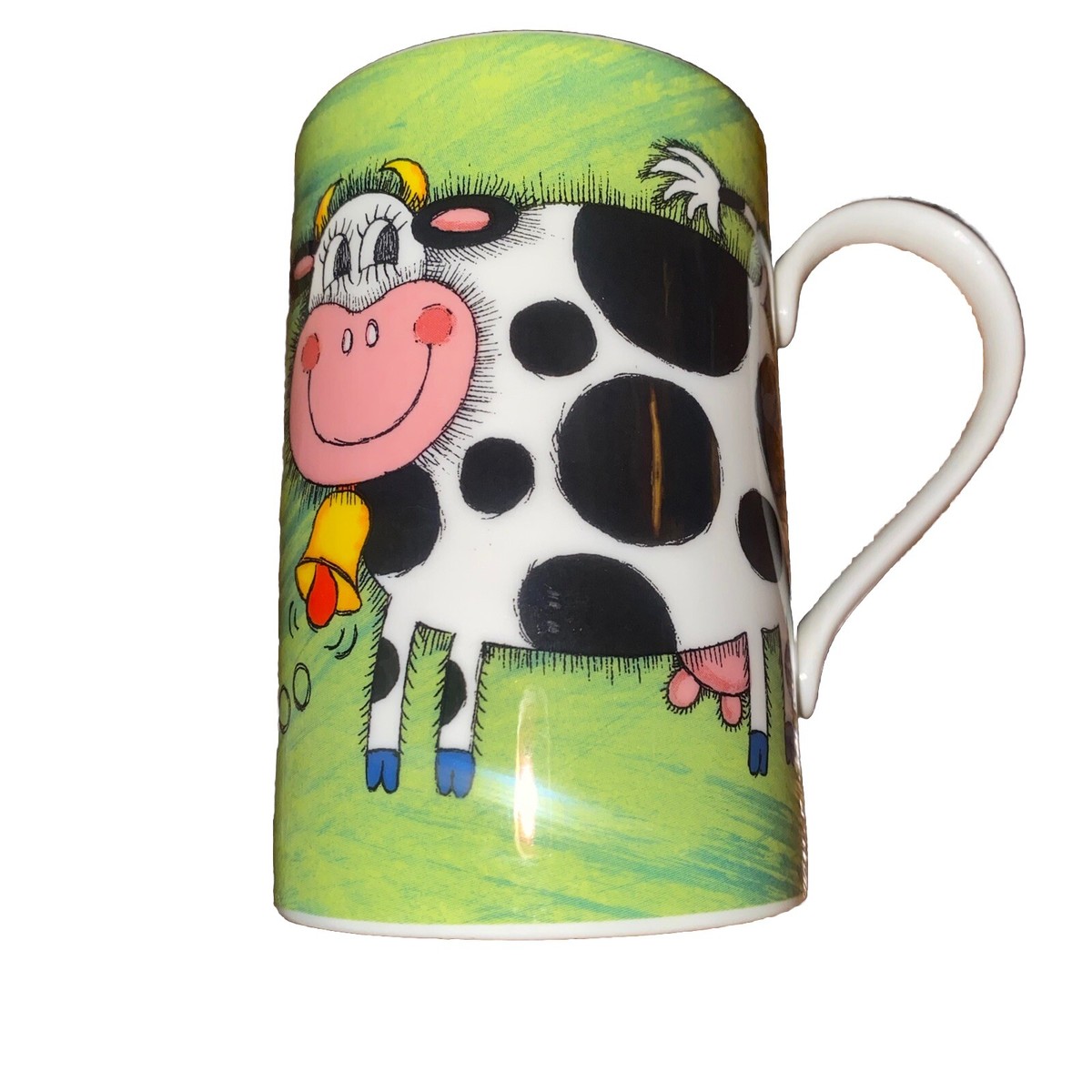 Dunoon Stoneware Funky Farm Cow Sheep Mug By Jane Brookshaw | eBay UK