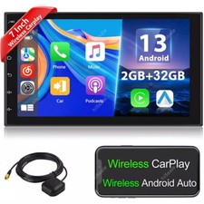 7" Android 13 Double 2 Din Car Stereo Apple CarPlay Auto Radio GPS Navi WiFi FM