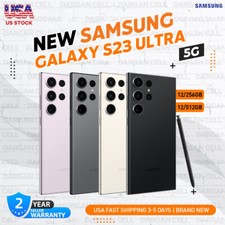 NEW Samsung Galaxy S23 Ultra 5G SM-S918U 256GB 512GB Factory Unlocked GSM CDMA