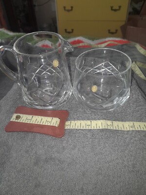 Vintage Hungarian Made Creamer And Open Top Sugar Bowl Set