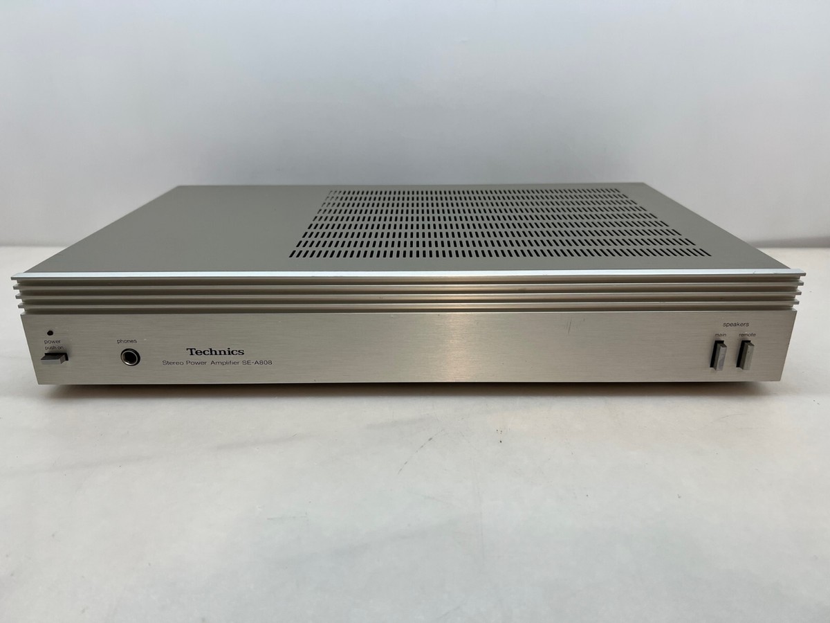 Technics ステレオパワーアンプ SE-A808 動作品 Technics ステレオパワーアンプ SE-A808 動作品 - メルカリ