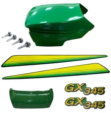 New Upper & Lower Hood/Bumper/LH&RH Stickers Fits John Deere GX345