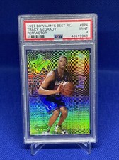 1997 Bowman's Best Picks Tracy McGrady Rookie Refractor SP RC PSA 9 HOF Raptors