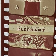Vintage Classroom Film Strip c1947 Projector Slide - Saggy Baggy Elephant