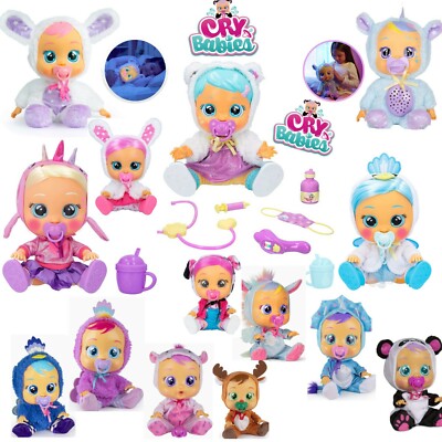 imc toys cry babies bambola interattiva che piange varie