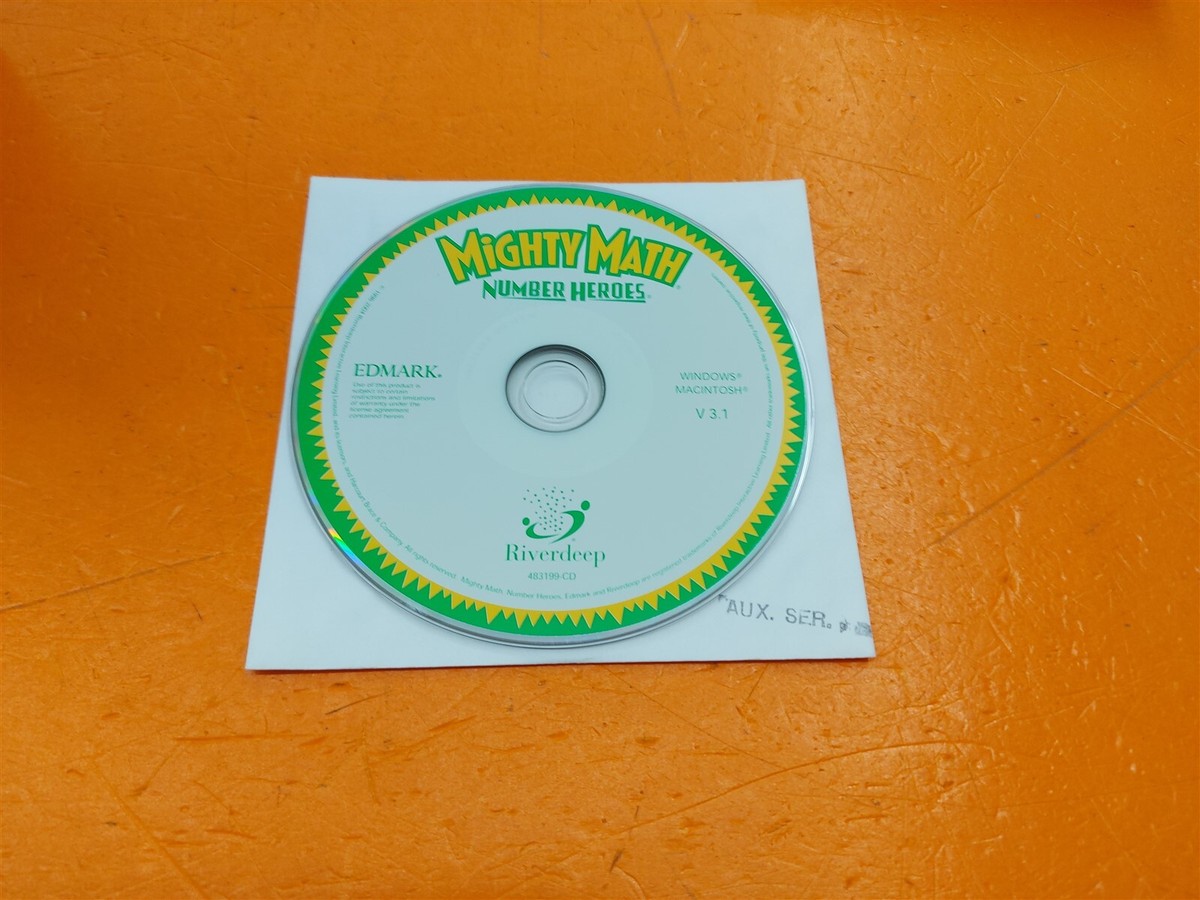 PC CD-ROM Edmark Mighty Math: Number Heroes V3.1 Windows/Mac | eBay
