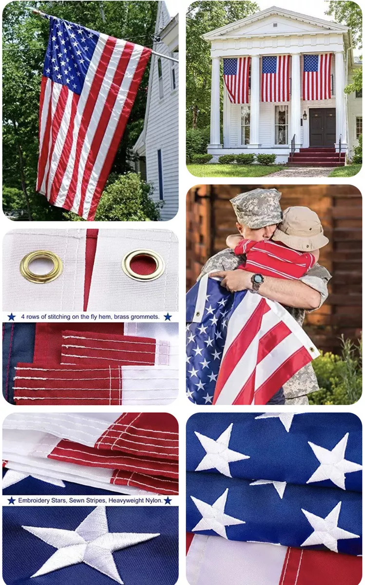  VIPPER American Flag 3x5 FT Outdoor - USA Heavy duty