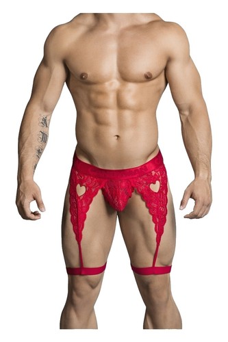 Candyman Lace Jock Thong - Black Microfiber Minimal Coverage Underwear Size L/XL