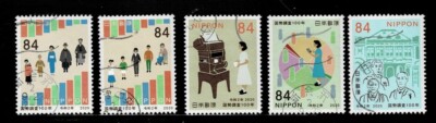 Japan 2020 Census 100th Anniversary Complete Used Set Sc# 4427-4431