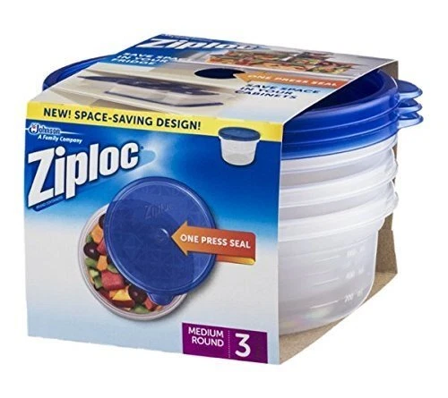 Ziploc Container with One Press Seal - 4 count