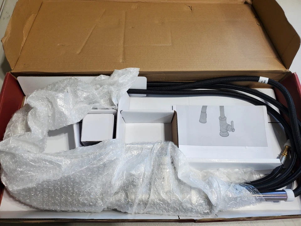 Grifo de cocina extraíble Pfister Port Haven GT529-TDD 1 manija - níquel pulido Foto 2 de 3