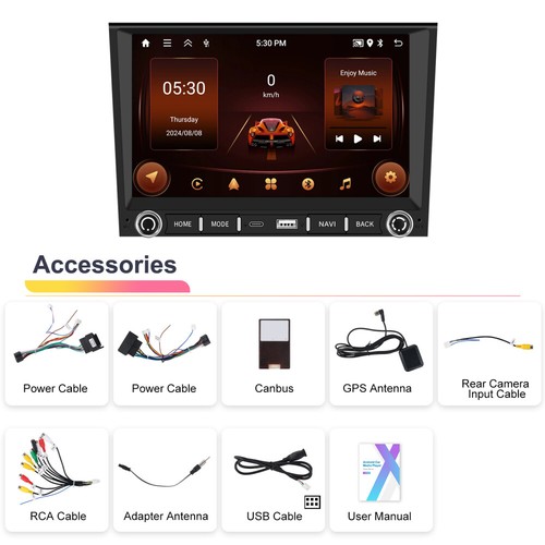 For Porsche Cayman Boxster 987 Android 15 CarPlay Car Stereo Radio GPS NAVI 64GB - Picture 20 of 23