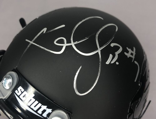 Mini casco de fútbol americano firmado por los Tigres de Missouri Kelly Bryant con certificado de autenticidad de la JSA ~ SEC 2019 - Imagen 2 de 8