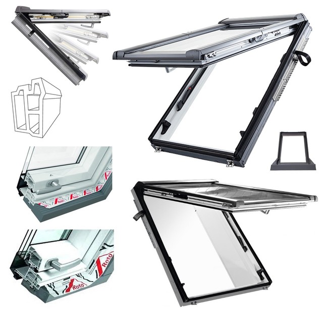 Roto Dachfenster Klapp Schwingfenster R88c K R89g K Uw 1 2 1 0 Aus Kunststoff Ebay