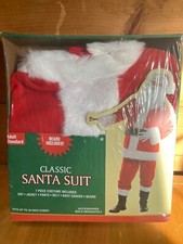 Santa Costume, adult standard size. 7 piece costume. New in box