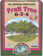 Down To Earth Organic Fruit Tree Fertilizer 6-2-4 – All Natural Mix, 5 lb Bag