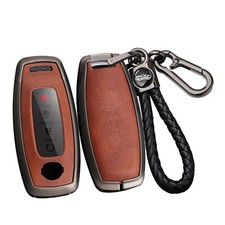 SANRILY PU Leather 3/4/5 Button Key Fob Cover Fit for Nissan Rogue 2024 2023 ...