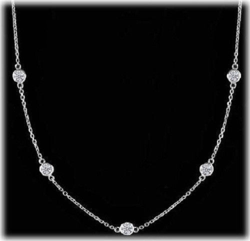 Necklaces and Pendants - Seven Diamonds By the Yard Necklace 1.05 tcw. -  NK73