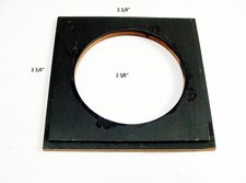 Lens Board  Graflex  Edges Sanded down  3 3/4" Sq  2 5/8" hole  6  4 