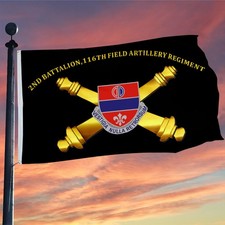 2nd Battalion,116th Field Artillery Regiment Flag 3x5Feet with Brass Grommets