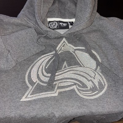 Colorado Avalanche L 4Her Sparkling Logo Hoodie Gray