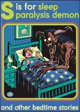 STEVEN RHODES S IS FOR SLEEP PARALYSIS & OTHER BEDTIME MAGNET 2.5” X 3.5” NEW