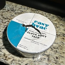 Easy HVAC Extra Heavy Duty Cloth Duct Tape, Black, 1.88 Inches x 60.1 Yards