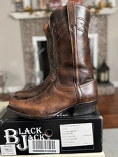 Black Jack Cowboy Boots – Size 10.5D – Brown Brush Off Goat – Excellent!!