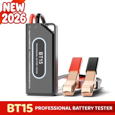Car Battery Tester 12V Digital Voltmeter LCD Display LED Indicator Compact BT15