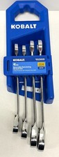 Kobalt 4-piece Metric Reversible Ratcheting Wrench Set 53176 Model 6525028 -new
