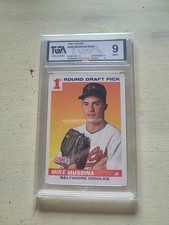 1991 Score Mike Mussina Rookie Card # 383 TGA 9 MINT Baltimore Orioles 👌