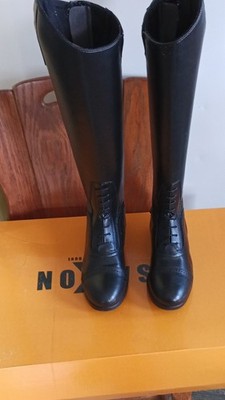 Saxon Synthetic Tall Riding Boots Wide Calf Regular Height US 6.5 Men