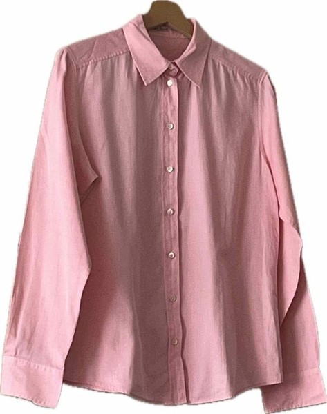 Women Van Laack Shirt Pink Cotton 38 / M / 46