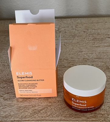 ELEMIS Superfood Glow Cleansing Butter Face  Cleanser 3.0 fl oz Hydrating NEW