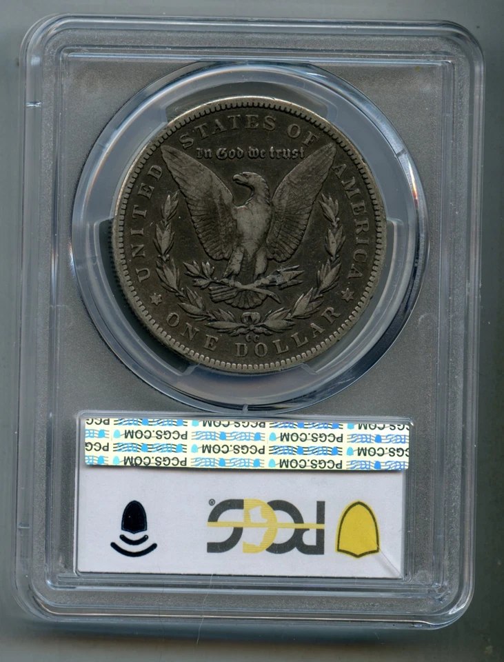 1893 CC Morgan Silver Dollar PCGS F 12 - Image 2 of 4