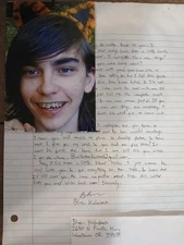 Blue Kalmbach Prison Letter Rare Released Signed 1 Page