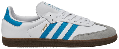 adidas Samba OG White Shock Cyan Gum JR0612 Men Size | eBay