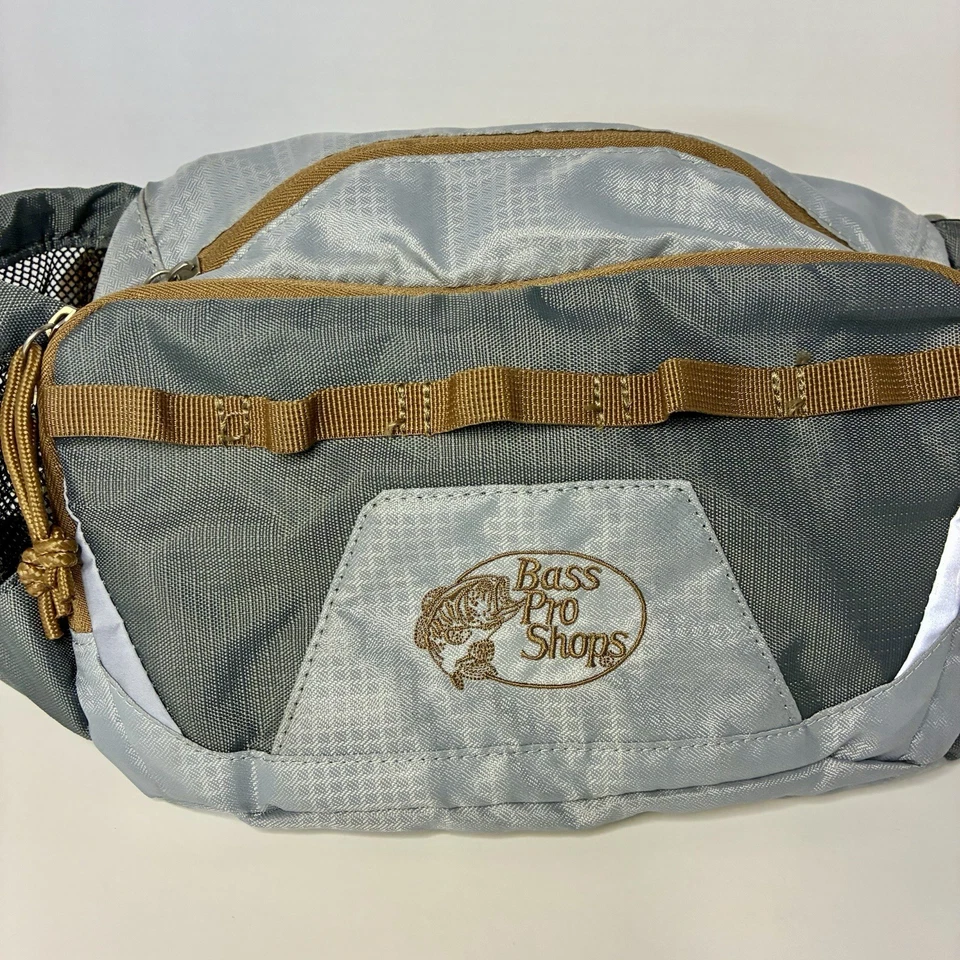 Bass Pro Shops Gris Marrón Pescador Trail Cintura Pack / Riñonera / Riñonera Foto 2 de 4