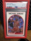 1989 HOOPS #200 MICHAEL JORDAN CARD PSA 10