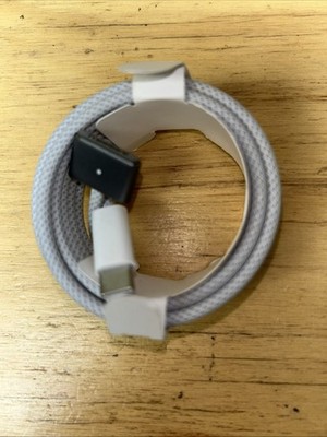 OFFICIAL GENUINE APPLE 2M USB-C TO MAGSAFE 3 CABLE FOR MACBOOK - SILVER ORIGINAL