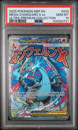 Mega Charizard X ex Pokemon MEP En Ultra-Premium Collection PSA 10 Gem Mint UPC