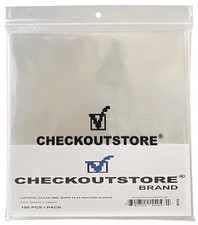 COS Clear Plastic BOPP for 12" LP Vinyl Record Album Covers Outer Sleeves 