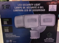 HOME ZONE LED SECURITY LIGHT 3000 LUMENS 240° DETECTION MOTION ACTIVATED SEALED