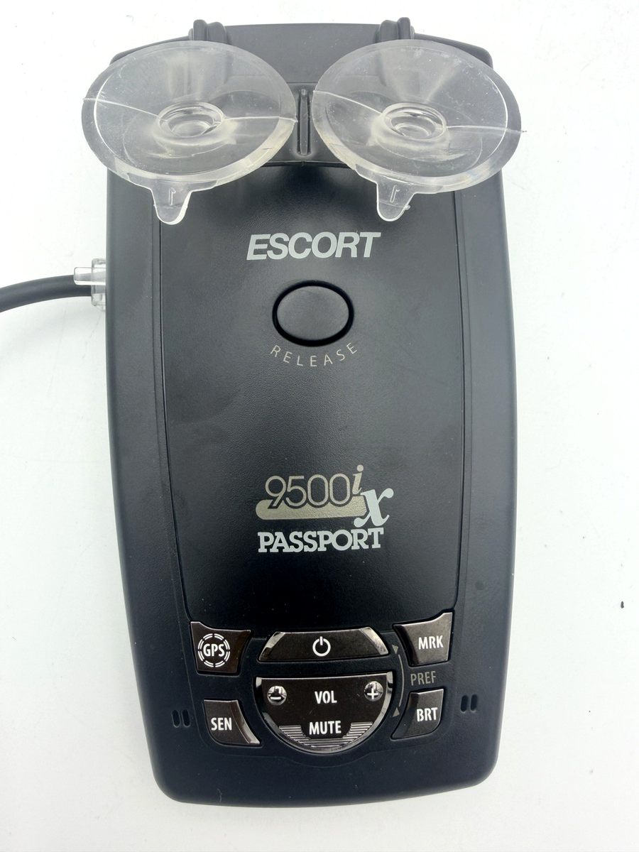 Escort Passport 9500ix Laser Radar Detector GPS, Smartcord, Mount