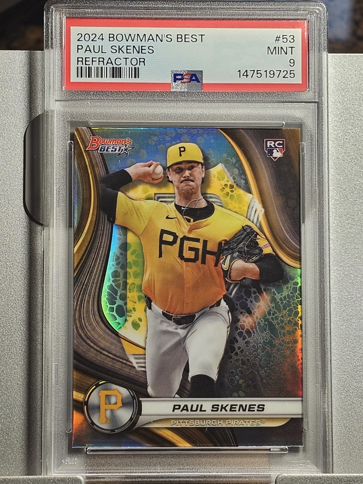 2024 Bowman's Best - Paul Skenes #53 Refractor (RC) PSA 9